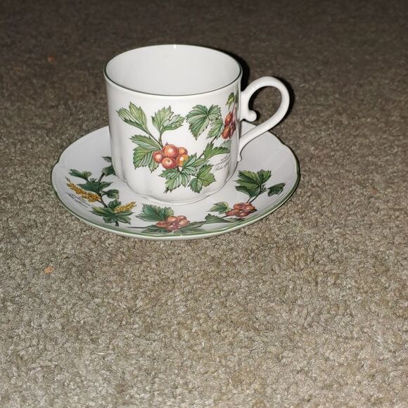 Seltmann Weiden Spulmaschinenfest waldbeere/ forest berries Tea Cup and Saucer - Picture 1 of 8
